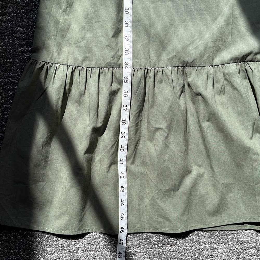 🫒Rails Green Maple Olive Smoke Long Sleeve V Neckline Midi Dress Size small - Picture 8 of 10